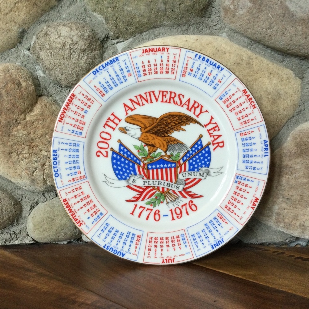 ✔️ Bicentennial 1776-1976 Decorative Plate 1975 Spencer Gifts